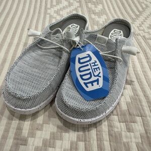 Hey Dude Stone White Slip-On Shoes